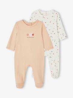 Bébé-Pyjama, surpyjama-Lot de 2 dors-bien naissance en jersey imprimé