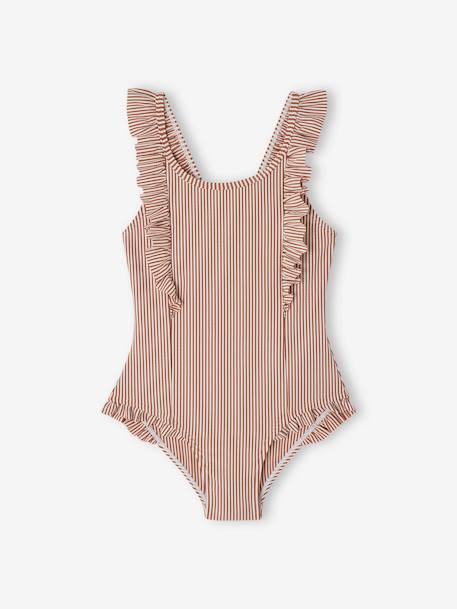 Fille-Maillot de bain rayé 1 pièce fille