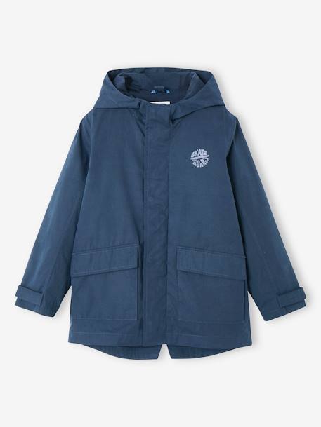 Parka 3 en 1 mi-saison garçon avec doudoune sans manches amovible marine+vert sauge 6 - vertbaudet enfant 