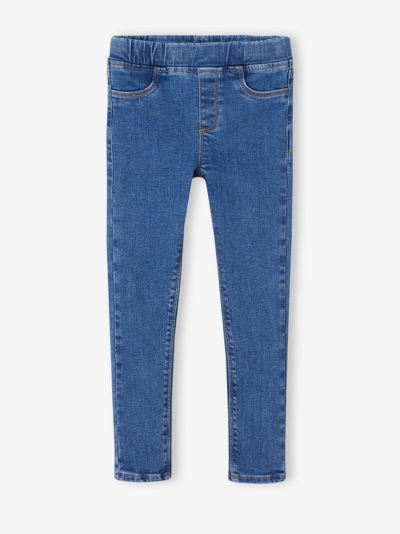 jean tregging basics fille bleu jean