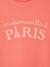 Tee-shirt à message Basics fille bleu ciel+corail+fraise+marine+rose bonbon+rouge+vanille+vert sapin 22 - vertbaudet enfant 