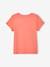 Tee-shirt à message Basics fille bleu ciel+bleu pâle+corail+écru+fraise+marine+rose bonbon+rouge+vanille+vert sapin 29 - vertbaudet enfant 