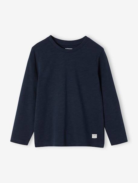 T-shirt garçon unis manches longues personnalisable  - vertbaudet enfant