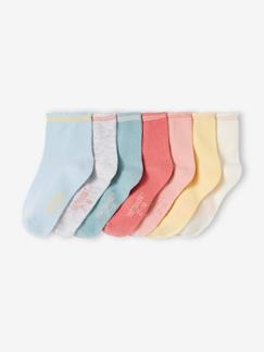 oeko-tex-Lot de 7 paires de mi-chaussettes fille BASICS