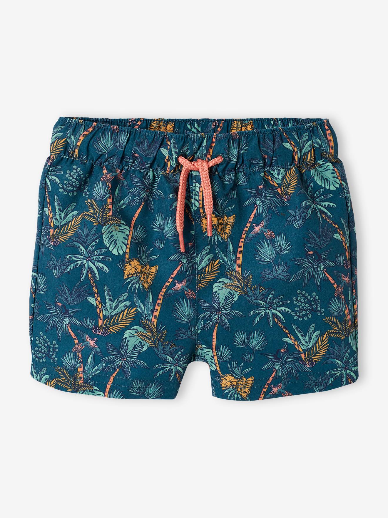 Short de bain imprimé bébé garçon vert imprimé