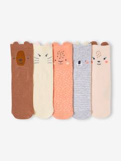 -Lot de 5 paires de chaussettes "animaux" bébé