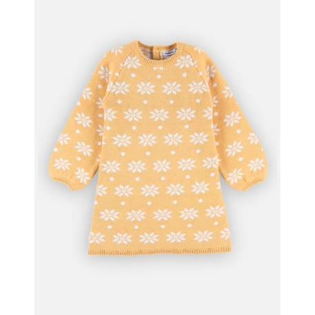 Robe tricot flocons JAUNE 4 - vertbaudet enfant 