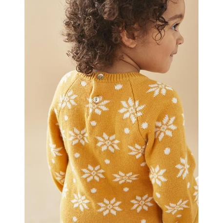 Robe tricot flocons JAUNE 2 - vertbaudet enfant 