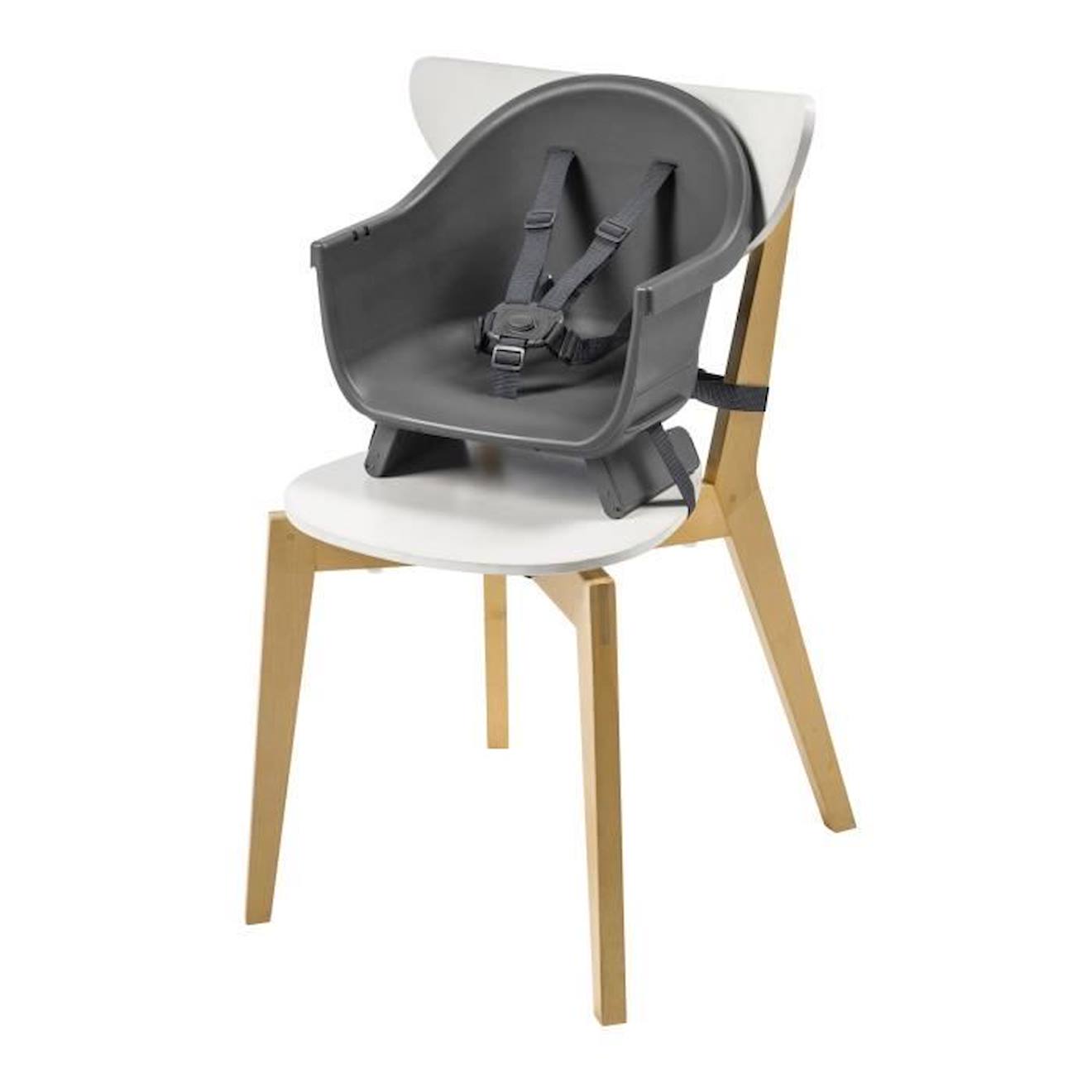 MAXI-COSI Moa Chaise haute bébé évolutive 8 en 1, Chaise haute/Réhausseur/Tabouret/Bureau,  De 6 mois à 5 ans, Beyond Graphite2 Eco gris - Maxi Cosi