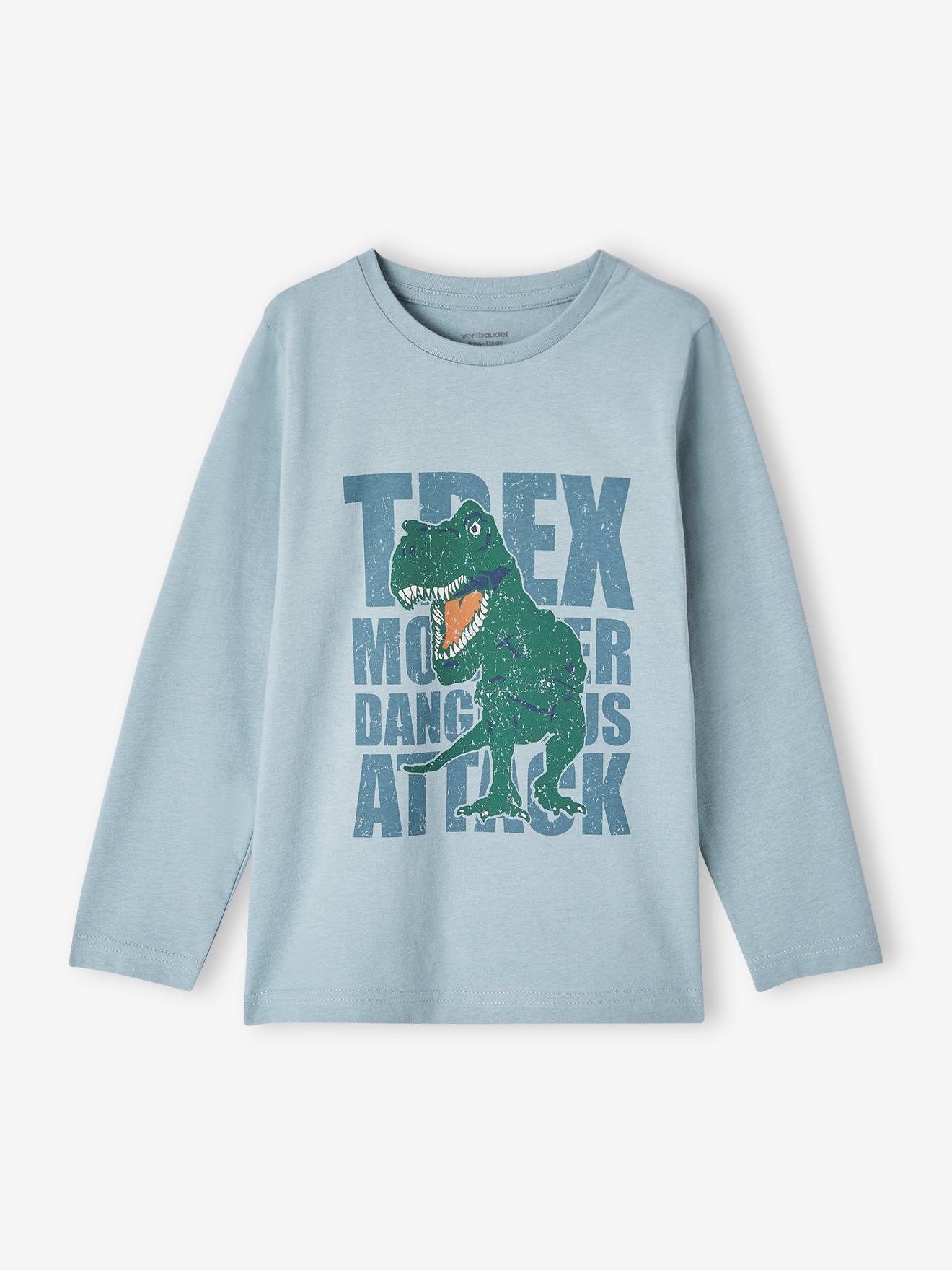 T-shirt motif graphique placé bleu ciel