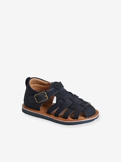 Chaussures-Sandales bébé cuir fermées à boucle
