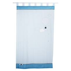 -Rideau voilage - Sauthon Baby Déco - Lazare - 105x180 cm - Coton - Bleu