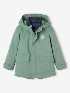 Parka garçon 3 en 1 mi-saison doudoune sans manches amovible  - vertbaudet enfant