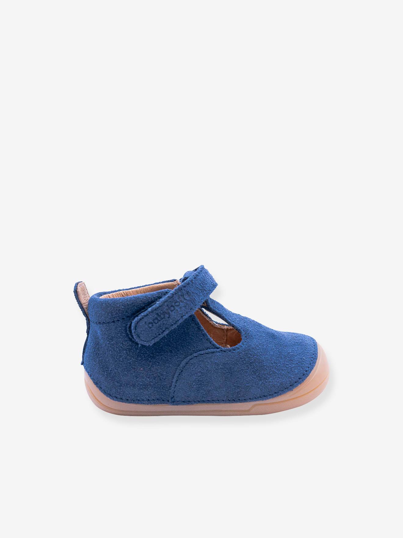 Bottillons scratchés cuir bébé 4001B102 Babybotte bleu Bottillons scratchés cuir bébé 4001B102 Babybotte bleu