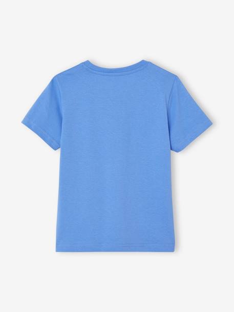 Lot de 3 T-shirts Basics garçon manches courtes blanc chiné+bleu azur+bordeaux+cappuccino+vert+vert d'eau 12 - vertbaudet enfant 