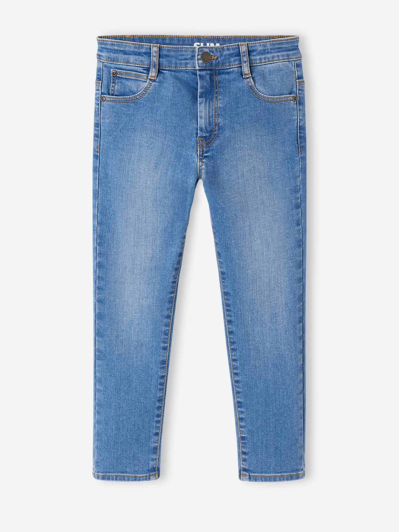 Jean slim MorphologiK LARGE waterless garçon double stone