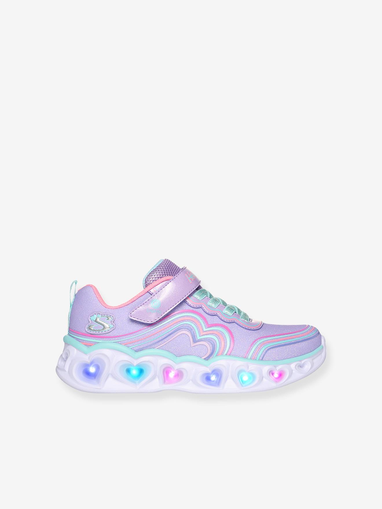 Baskets lumineuses enfant Heart Lights Retro Hearts 302689L LVMT SKECHERS violet Skechers