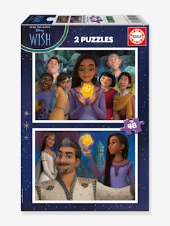 Idées cadeaux bébés et enfants-2X50 Puzzles Disney Wish - EDUCA BORRAS