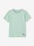 Lot de 3 T-shirts Basics garçon manches courtes blanc chiné+bleu azur+cappuccino+vert+vert d'eau 11 - vertbaudet enfant 