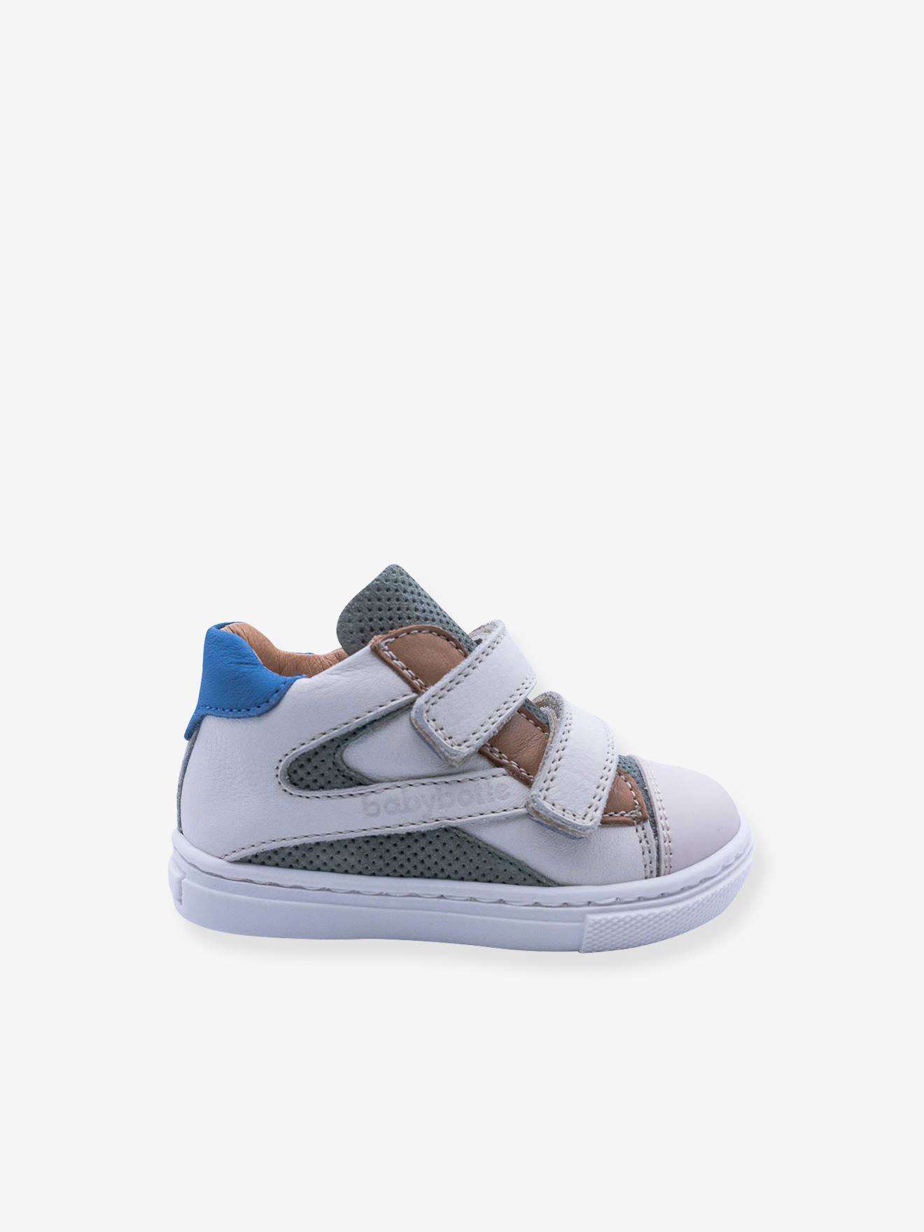 Baskets montantes cuir bébé 4309B028 Babybotte blanc Baskets montantes cuir bébé 4309B028 Babybotte blanc