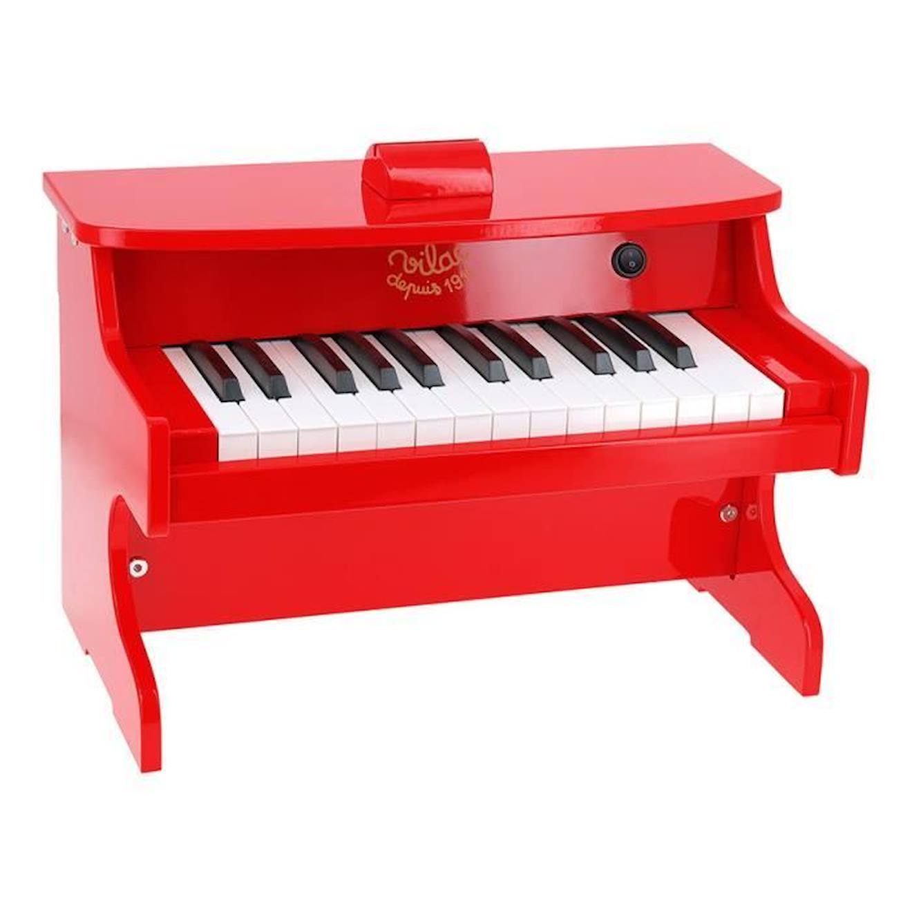 Jouet Musical - Vilac - E-piano Rouge - 25 Touches - Support À Partitions - Pour Enfants Dès 3 Ans B
