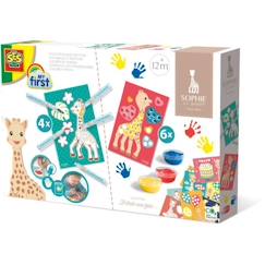 -Kit coloriage et peinture Sophie la Girafe SES CREATIVE - Pour enfant de 12 mois - Multicolore