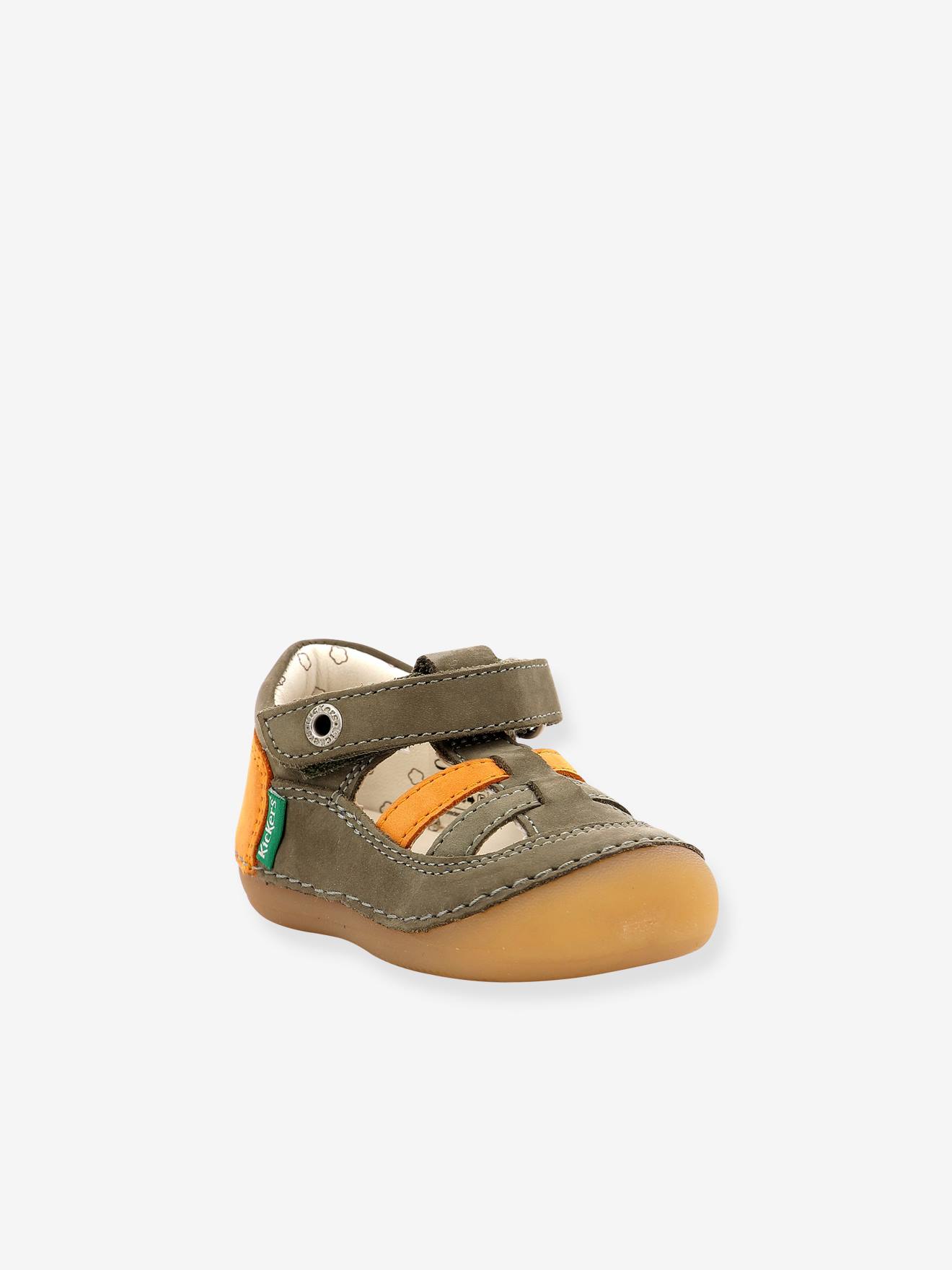 Sandales Cuir Bébé Sushy 927890-10-201 Kickers® Kaki