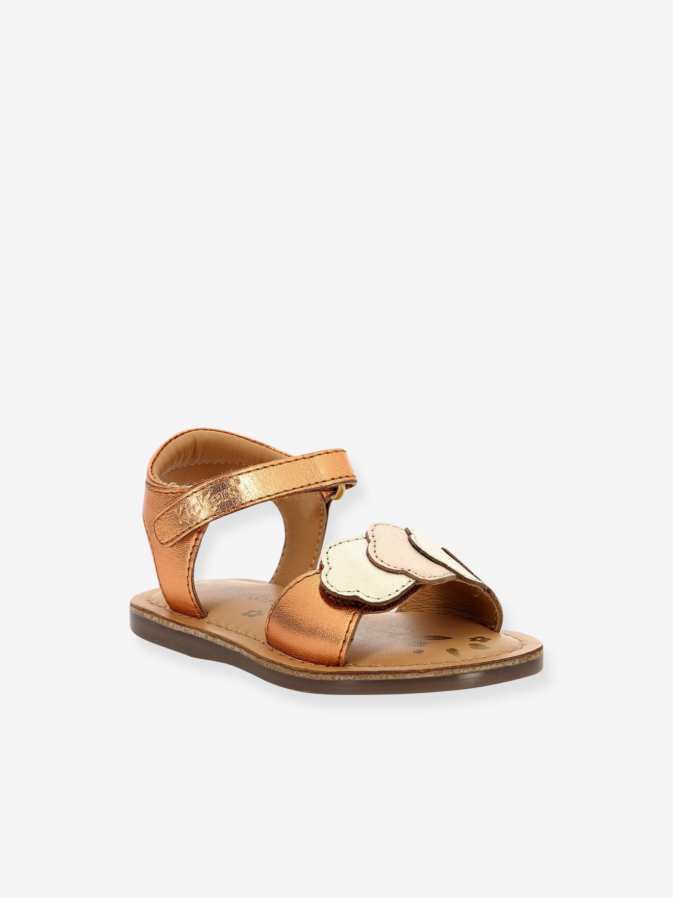 Sandales Cuir Enfant Dyastar 927291-30-17 Orange