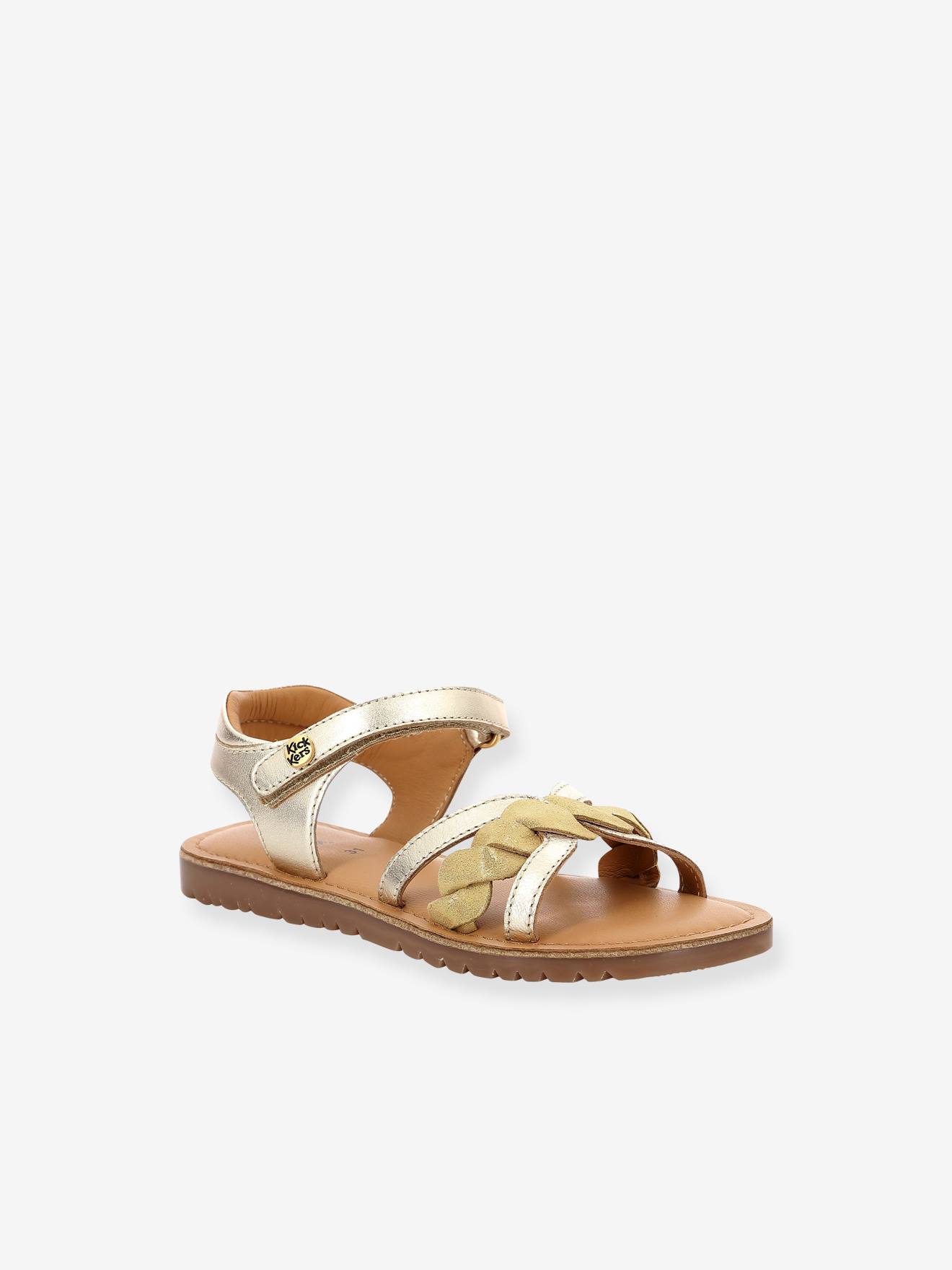 Sandales Cuir Enfant Betty 694799-30-15 Kickers® Or