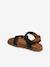 Sandales cuir enfant à scratchs collection maternelle kaki+marine 8 - vertbaudet enfant 