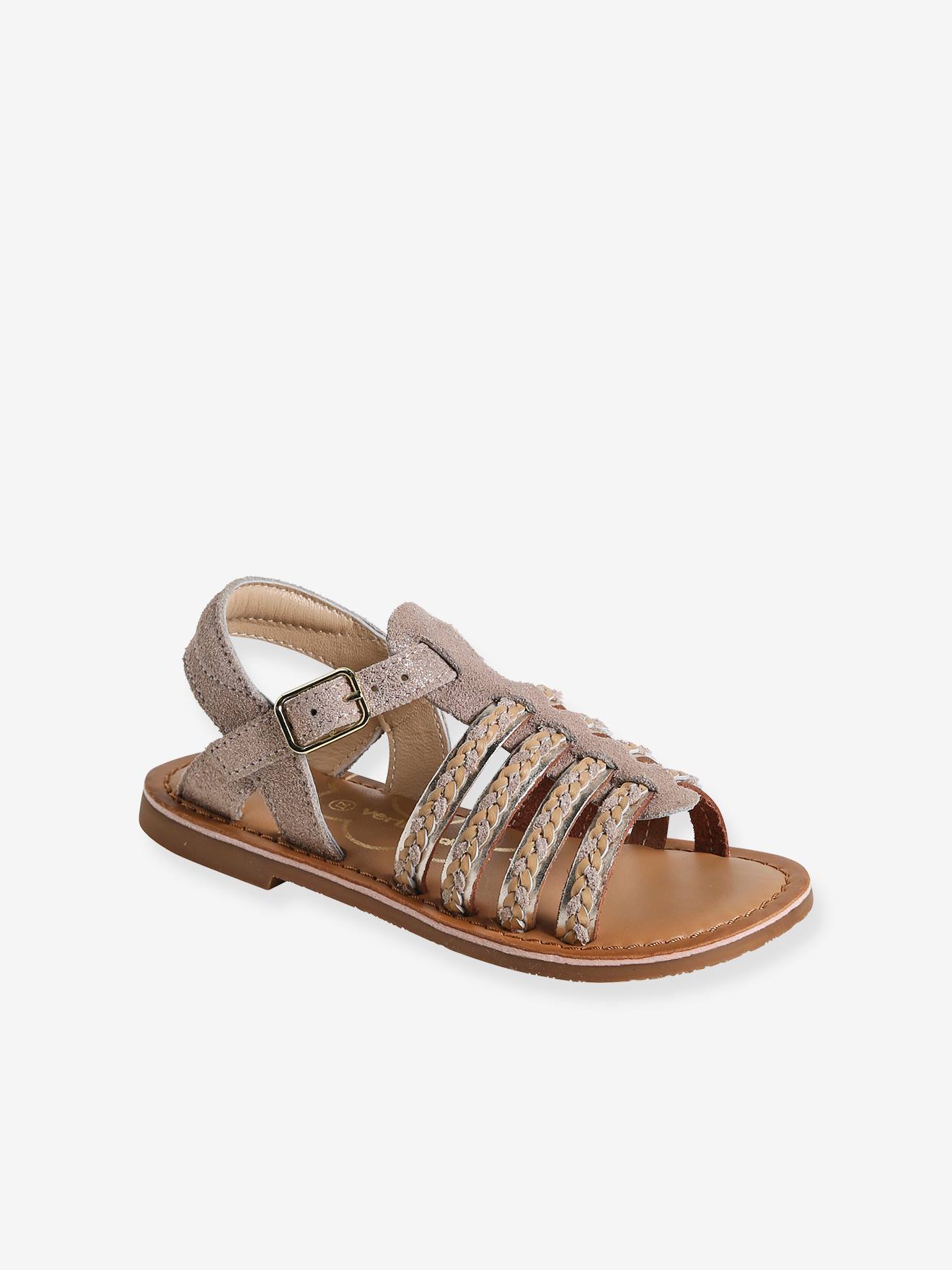 Sandales ouvertes enfant collection maternelle or