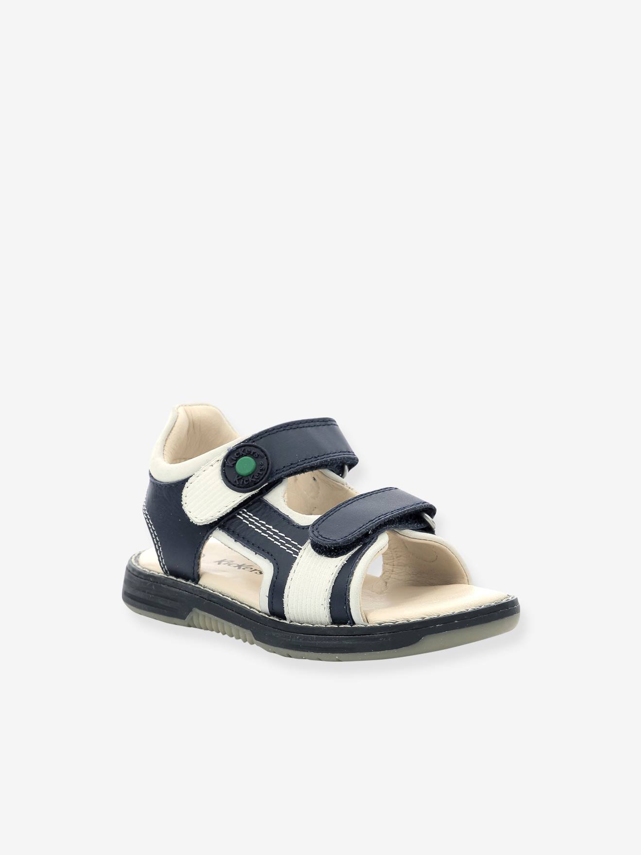 Sandales cuir enfant KickGalacxo 927710-30-103 marine Sandales cuir enfant KickGalacxo 927710-30-103 marine