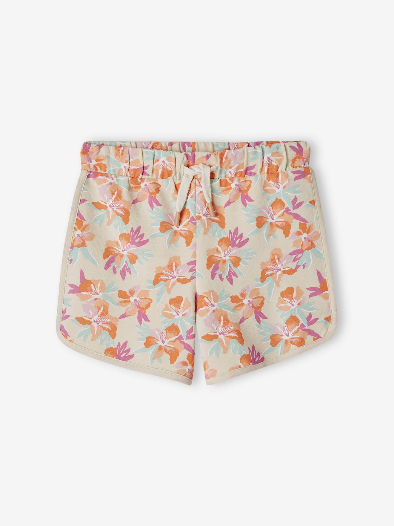 Short sport en molleton fille multicolore