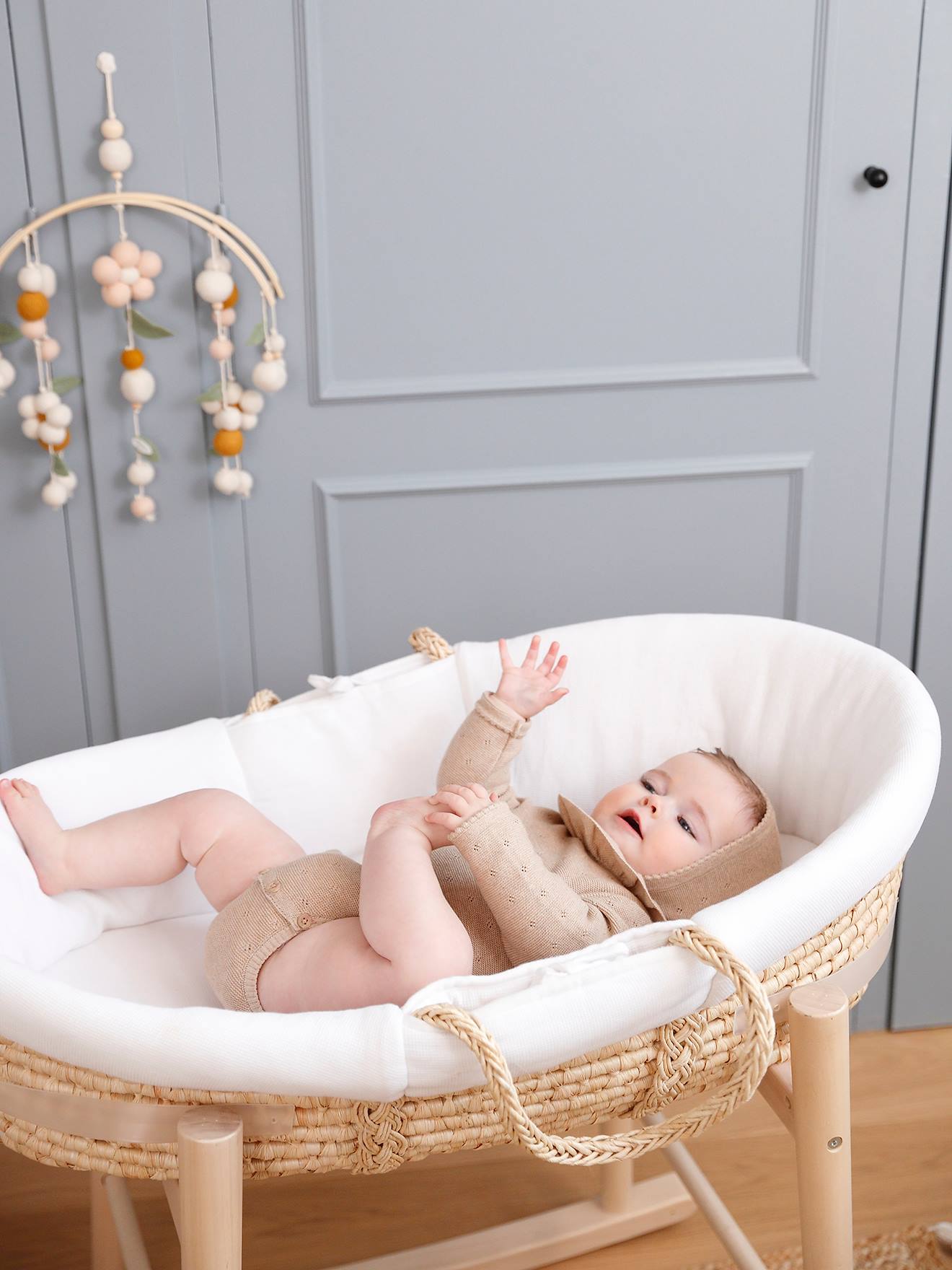 Barboteuse bébé beige - Le Prêt-à Français