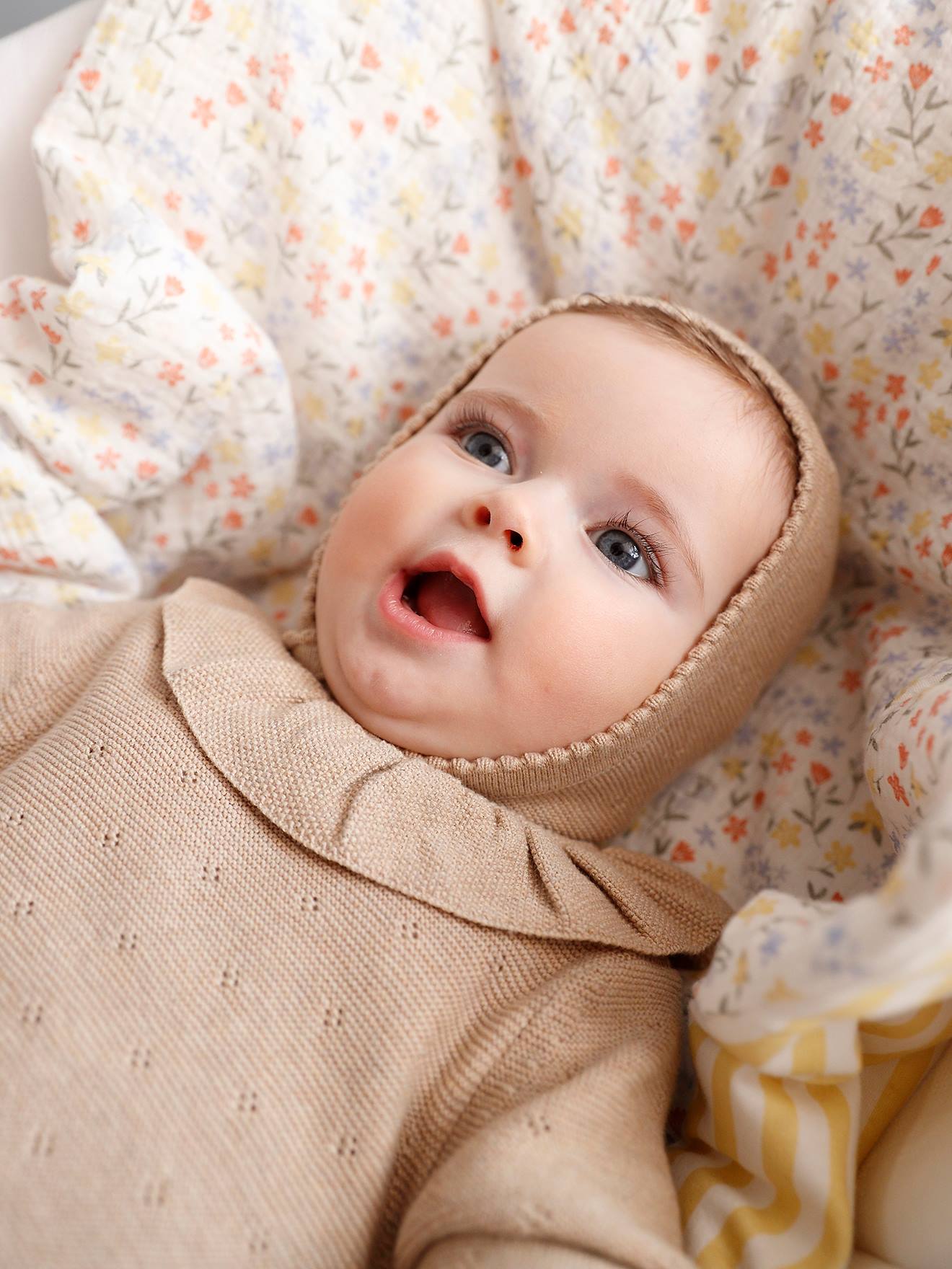 Barboteuse bébé beige - Le Prêt-à Français