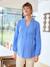 Blouse gaze de coton grossesse et allaitement bleu+écru 4 - vertbaudet enfant 