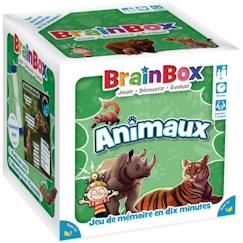 Jeu de société - BrainBox - Animaux - Jeu d'observation et de mémoire - 1 joueur ou plus - 8 ans et +  - vertbaudet enfant