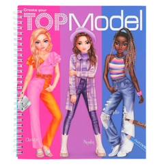 Album coloriage et création TOP Model modèle Create your TOPModel  - vertbaudet enfant