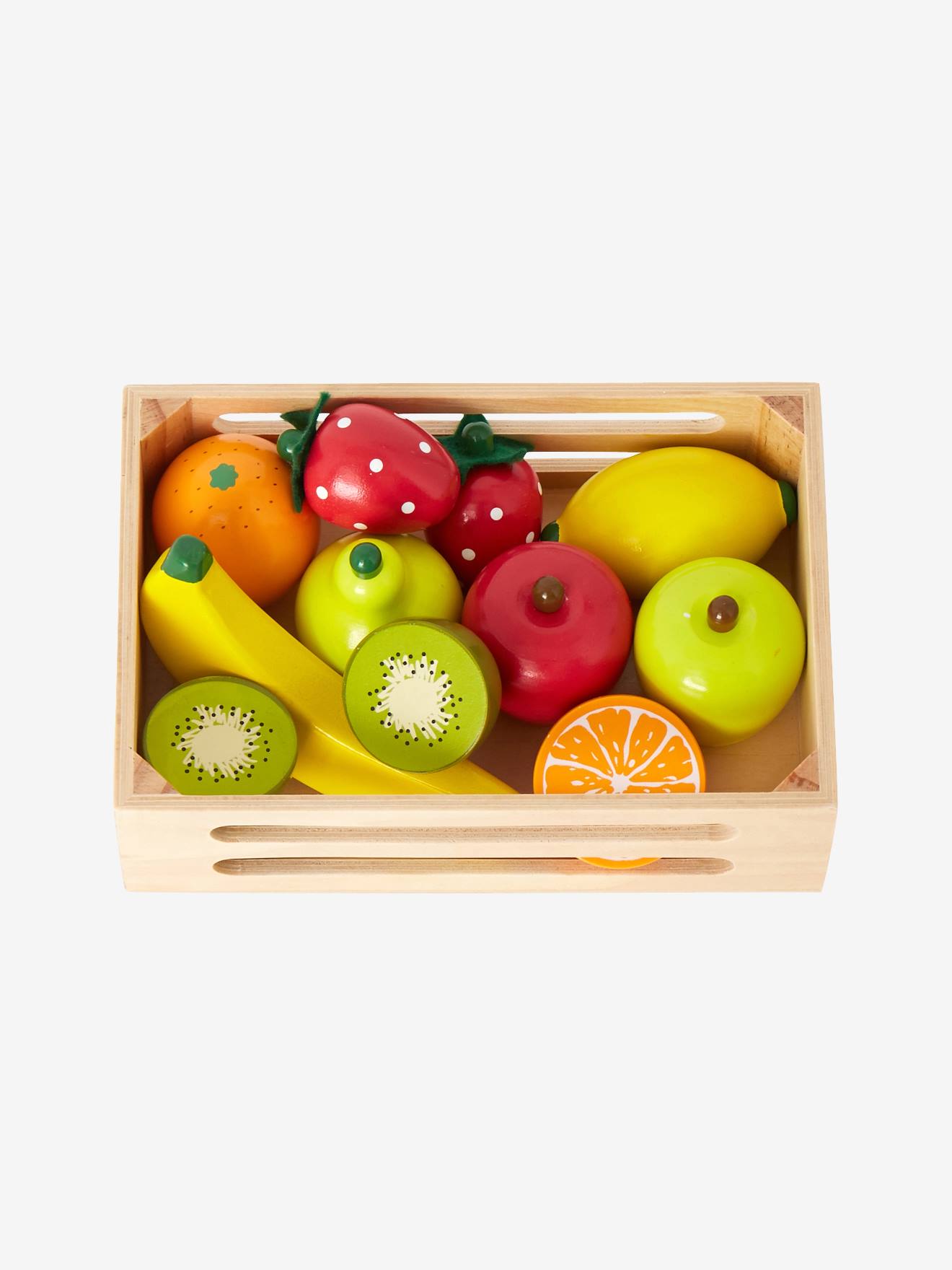 Jouet en bois, caissette avec Légumes et fruits - accessoires stand de  marchand | Piccolino