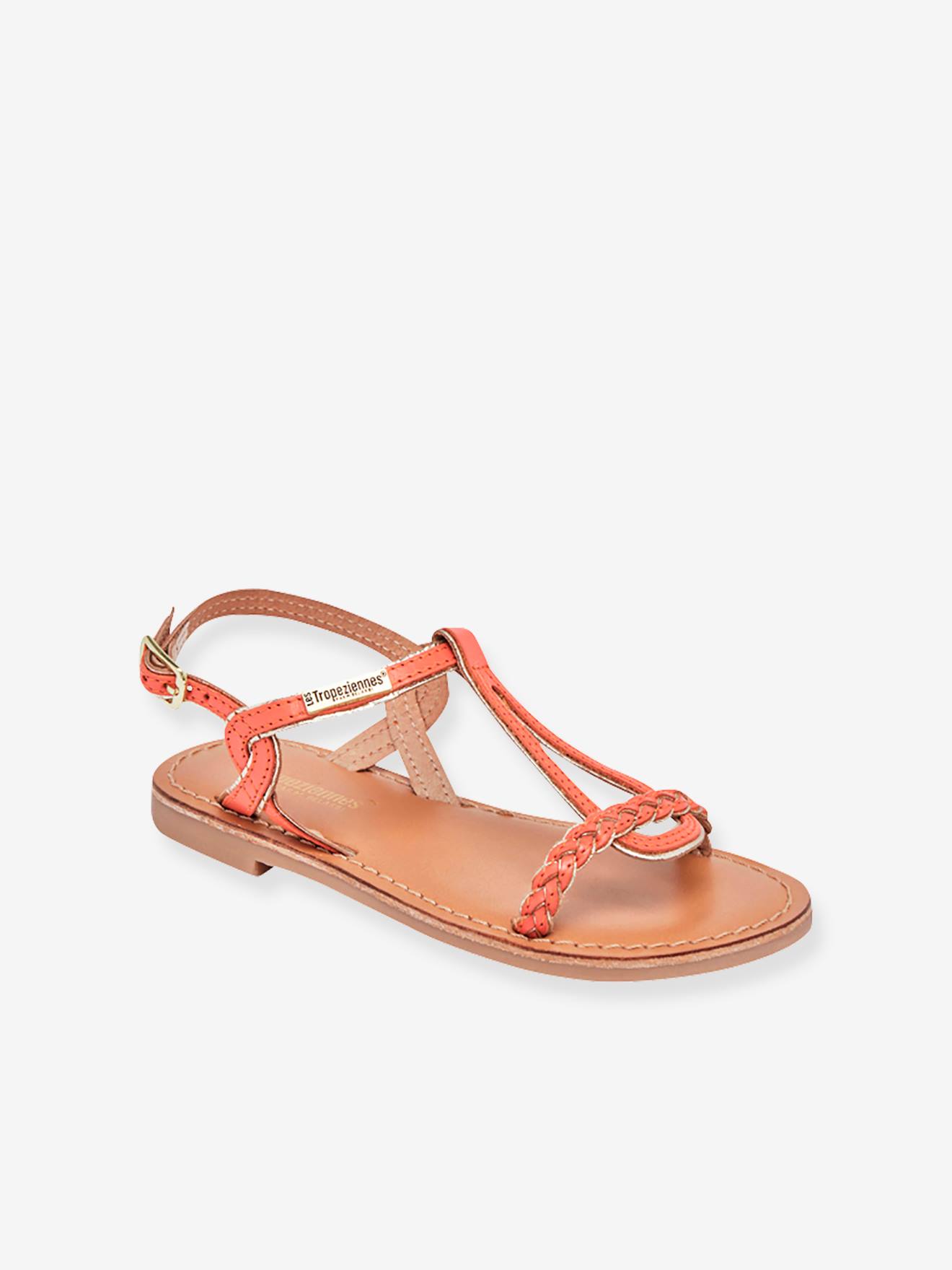 Sandales cuir enfant Bappy PAR M. BELARBI corail