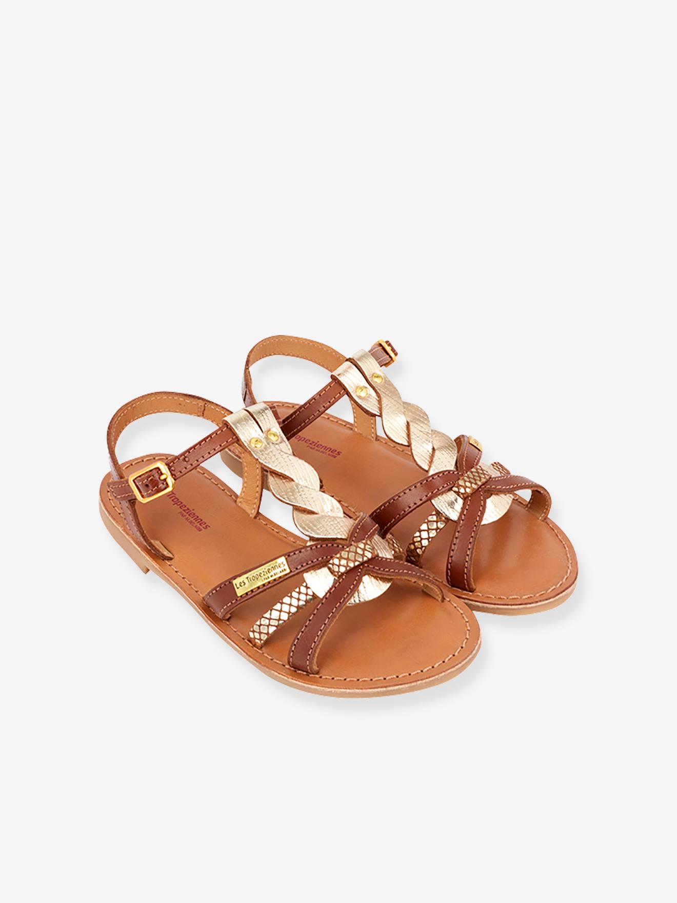 Sandales Cuir Enfant Badami Les Tropeziennes® Par M.belarbi Marron