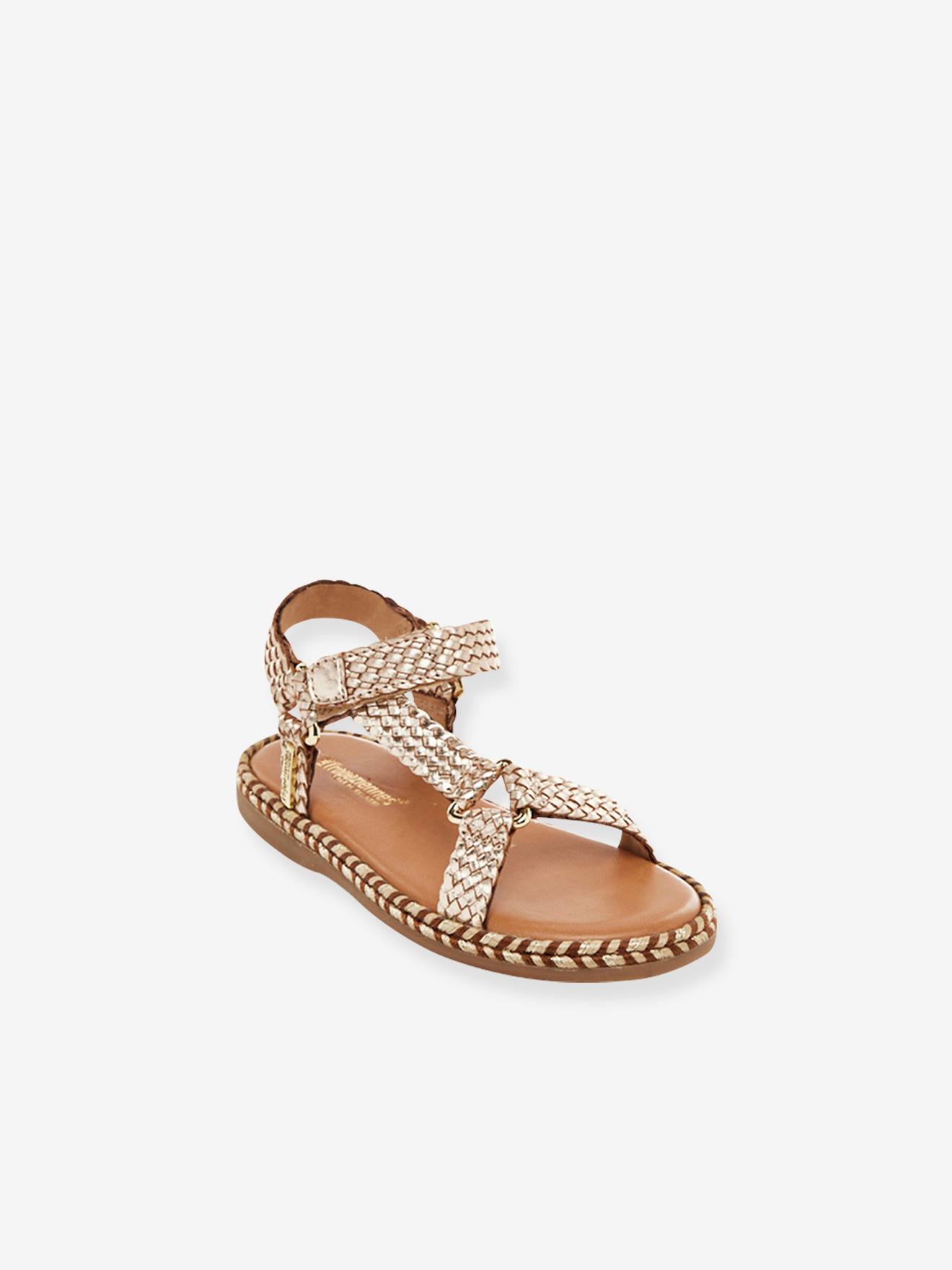 Sandales cuir enfant scratchs Blister PAR M BELARBI beige dor 42 €