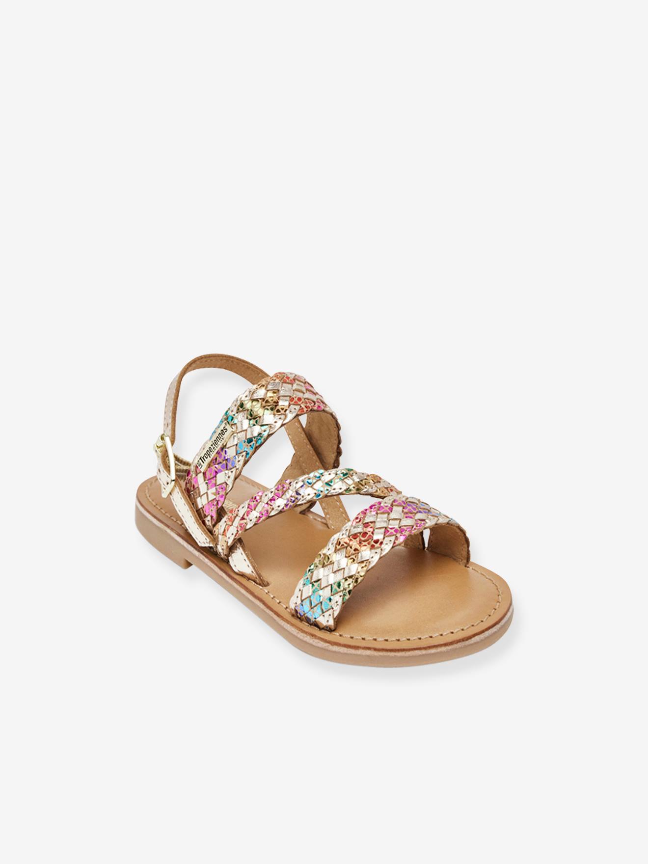 Sandales cuir enfant Bamako BY M. BELARBI multicolore