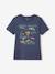 Tee-shirt Basics motifs animaliers garçon bleu ardoise+gris chiné 1 - vertbaudet enfant 