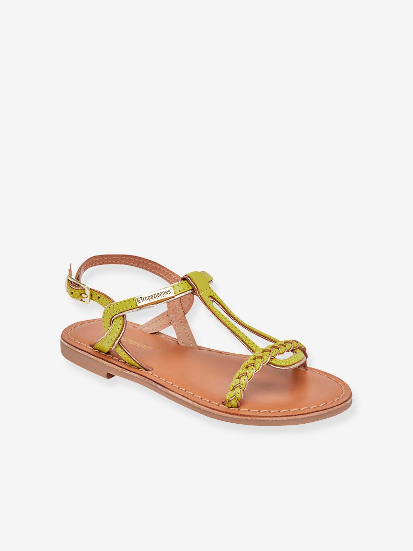 Sandales cuir enfant Bappy PAR M. BELARBI jaune