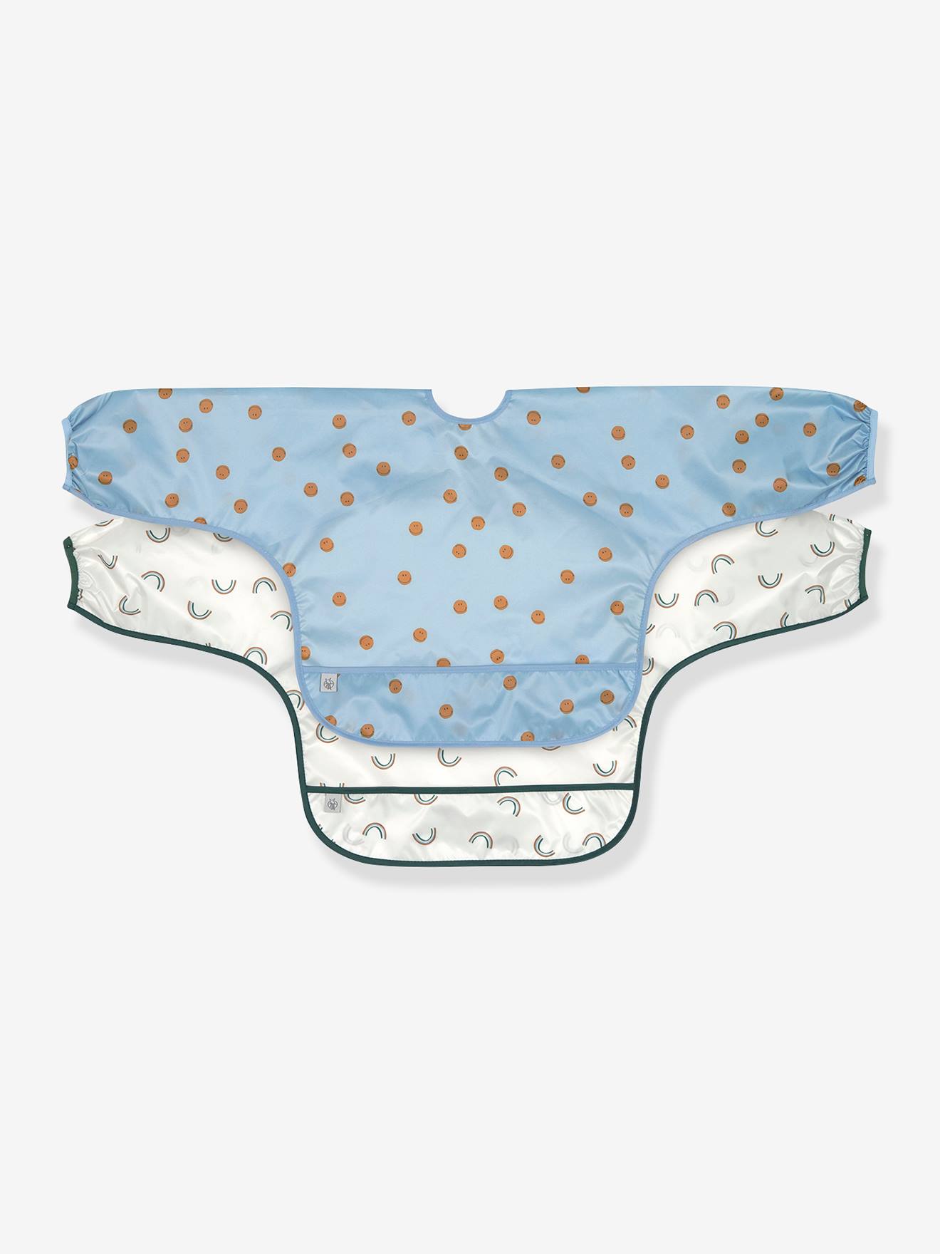 Lot De 2 Bavoirs Manches Longues Lässig Happy Rascals Smile
