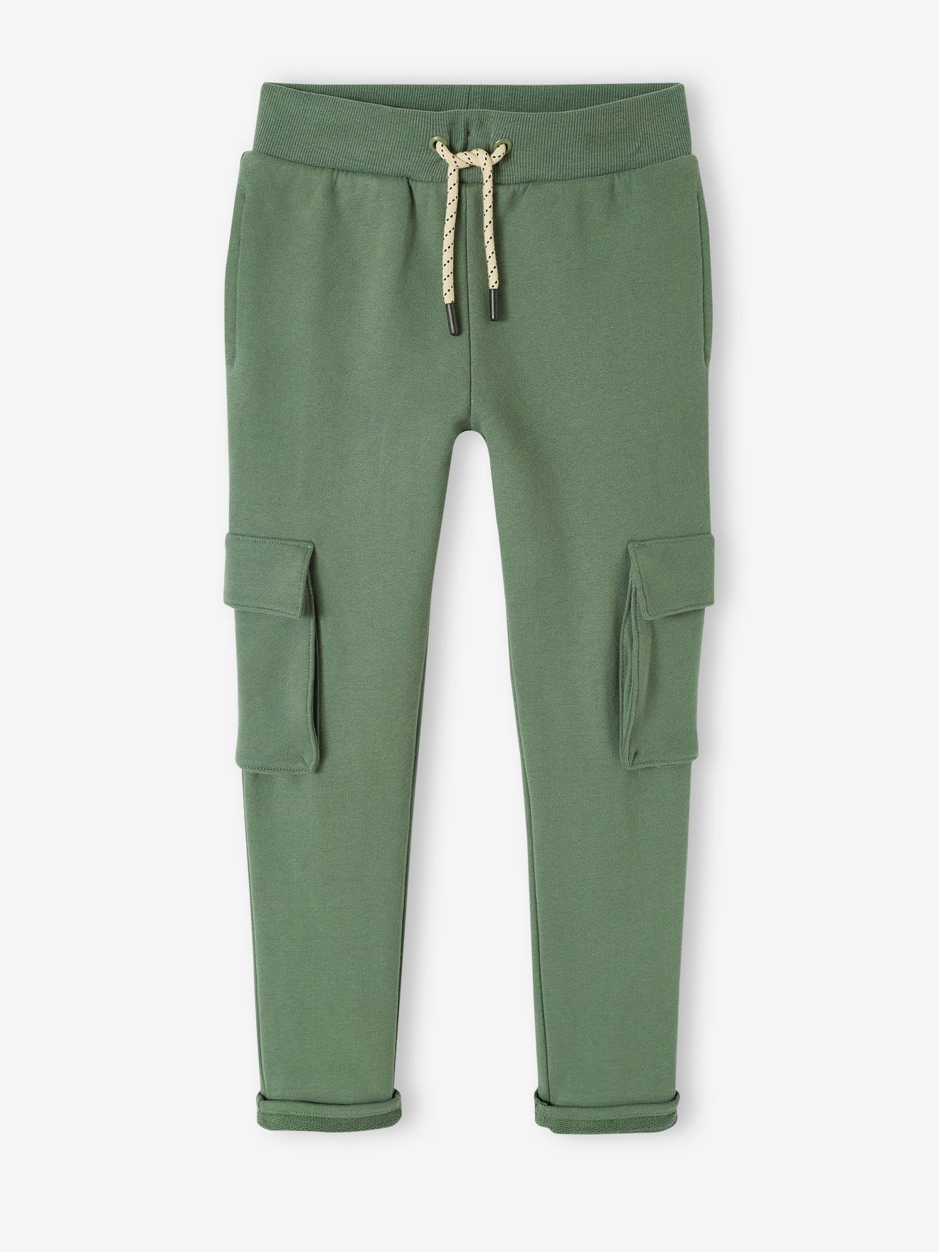 Jogging poches battle garçon vert sauge