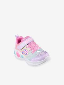 Chaussures-Chaussures bébé 17-26-Marche fille 19-26-Baskets-Baskets lumineuses enfant Princess Wishes - Magical Collection 302686N - MLT SKECHERS®