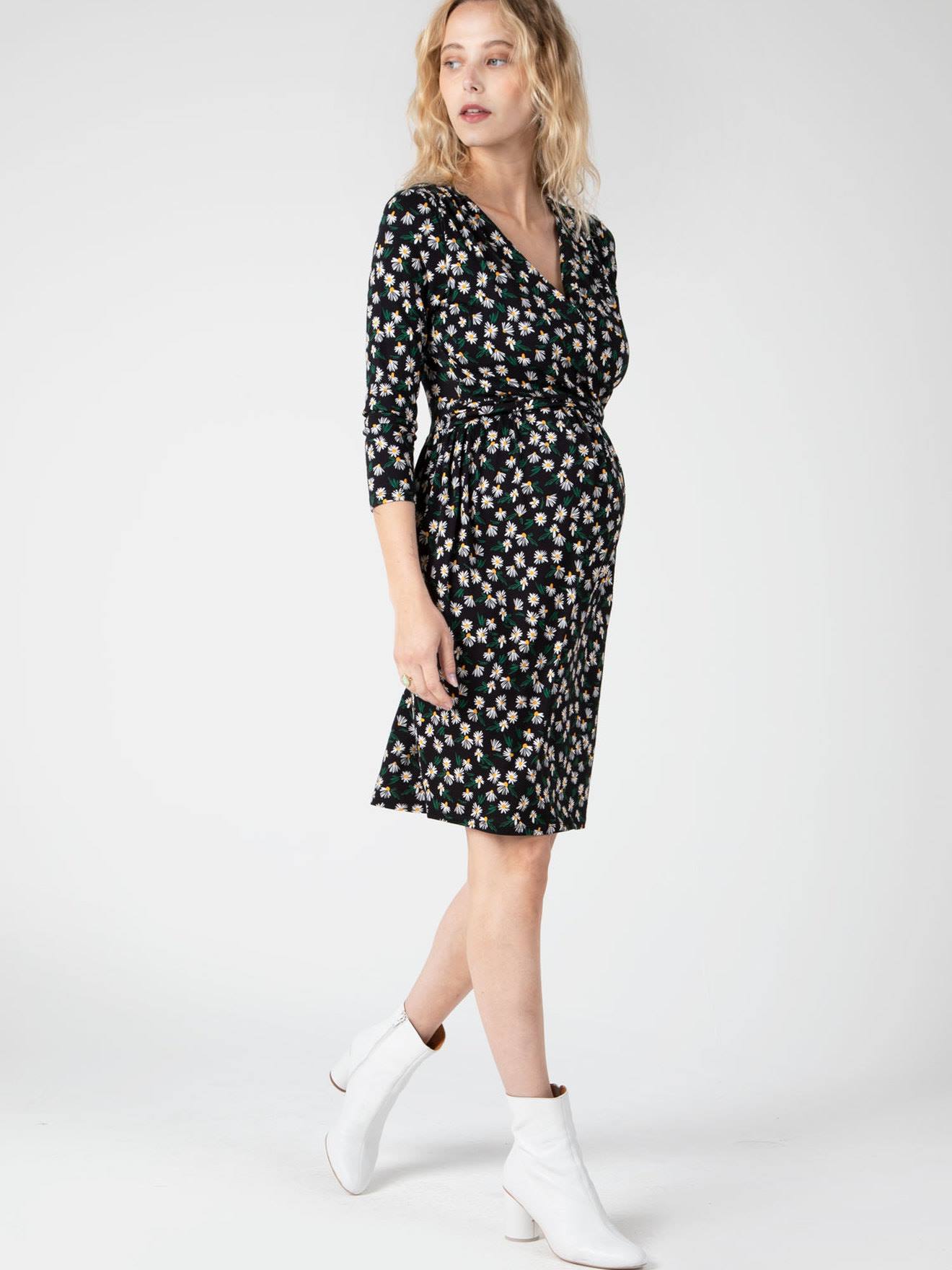Robe de grossesse Divine ENVIE DE FRAISE bleu imprimé