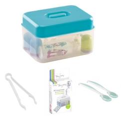 Kit stérilisation biberon - THERMOBABY - Micro-onde - Boîte stérilisatrice - Pince à biberon - Cuillères douces  - vertbaudet enfant